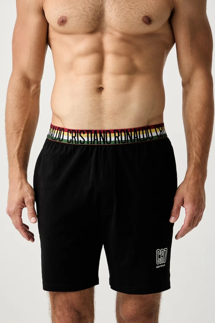 CR7 Cristiano Ronaldo iki parçalı erkek pamuklu pijama x WORLD CUP 26