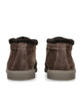 Santoni Brown Suede Fortune Ankle Boots