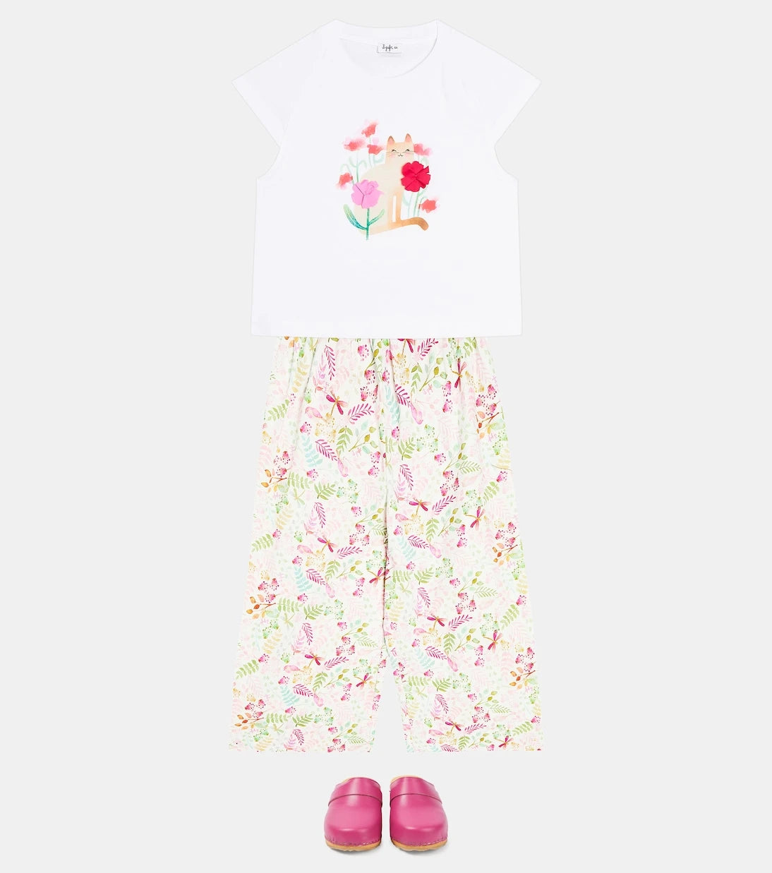 Il Gufo - Floral cotton jersey T-shirt