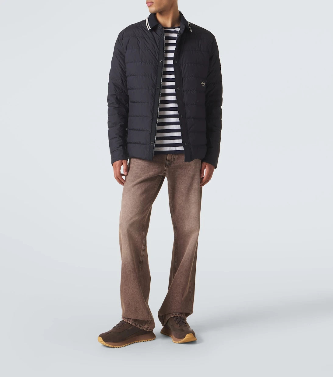 Moncler - Pacey2 suede-trimmed sneakers