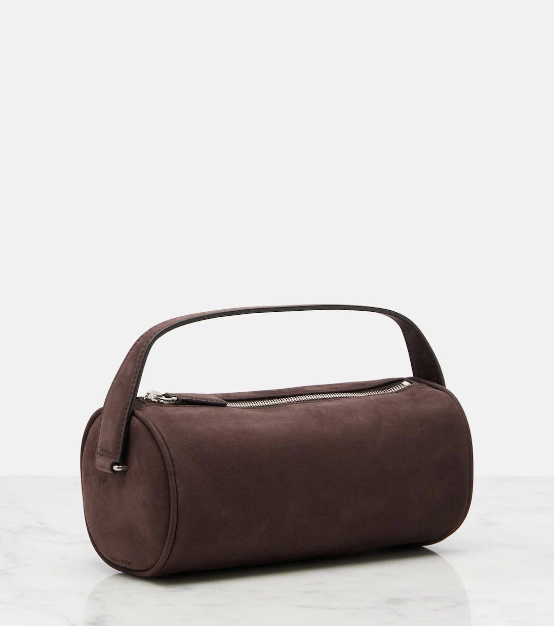The Row - Round 90s suede tote bag