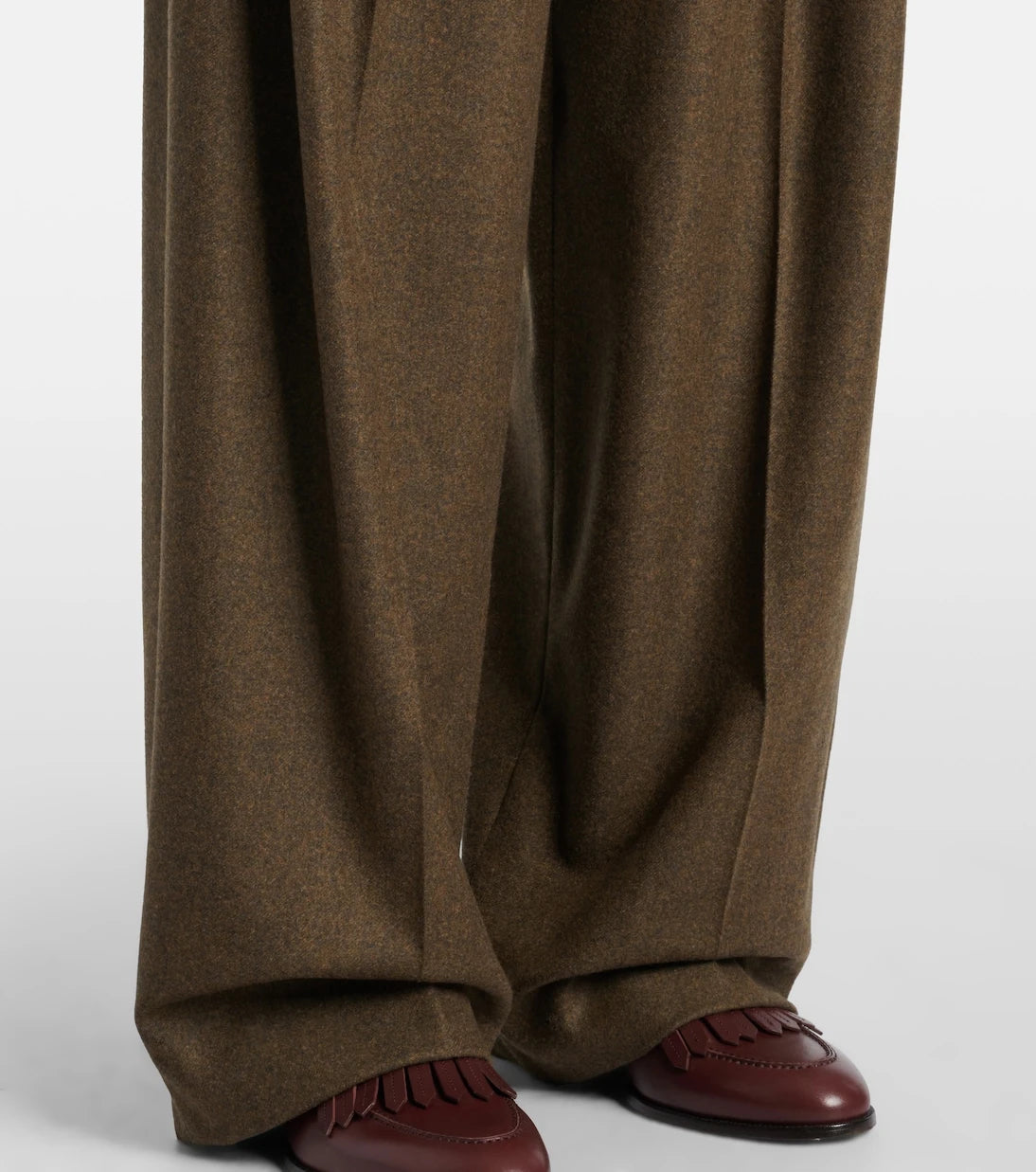 Loro Piana - Kurt wool and cashmere wide-leg pants