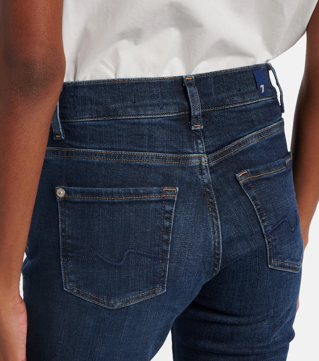 7 For All Mankind - Low-rise bootcut jeans