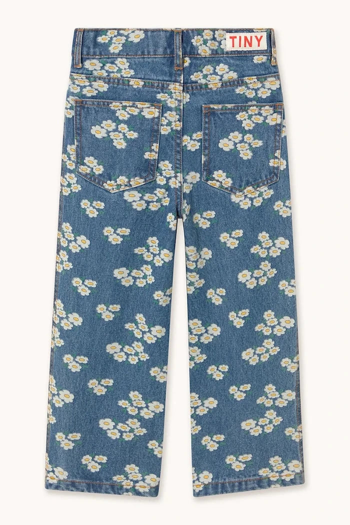 Детски дънки Tinycottons BLOSSOMS DENIM JEANS