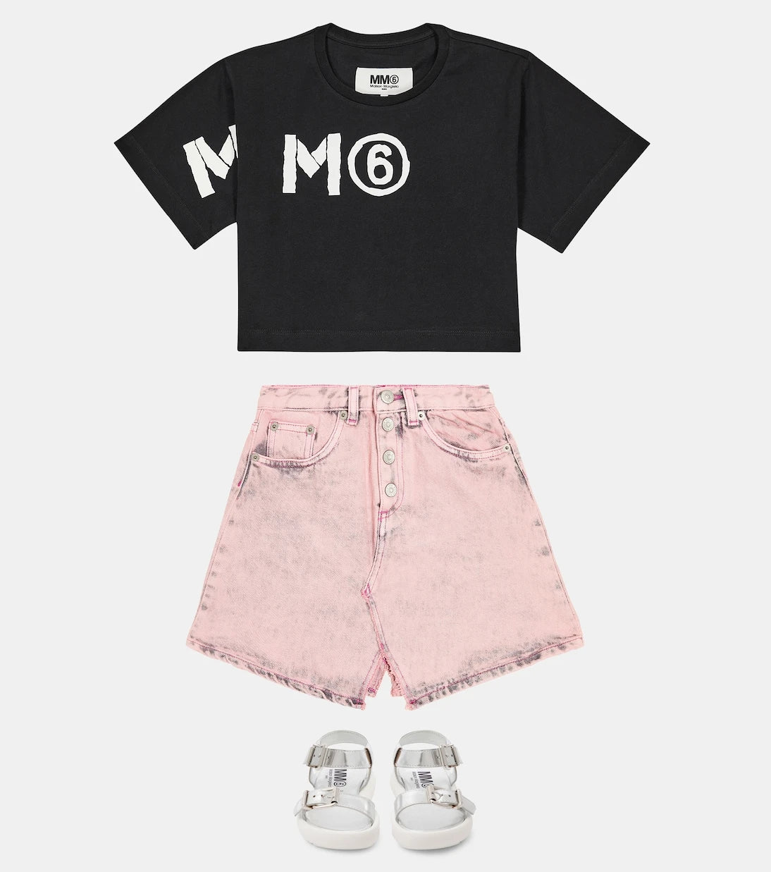 MM6 Maison Margiela Kids - Denim shorts