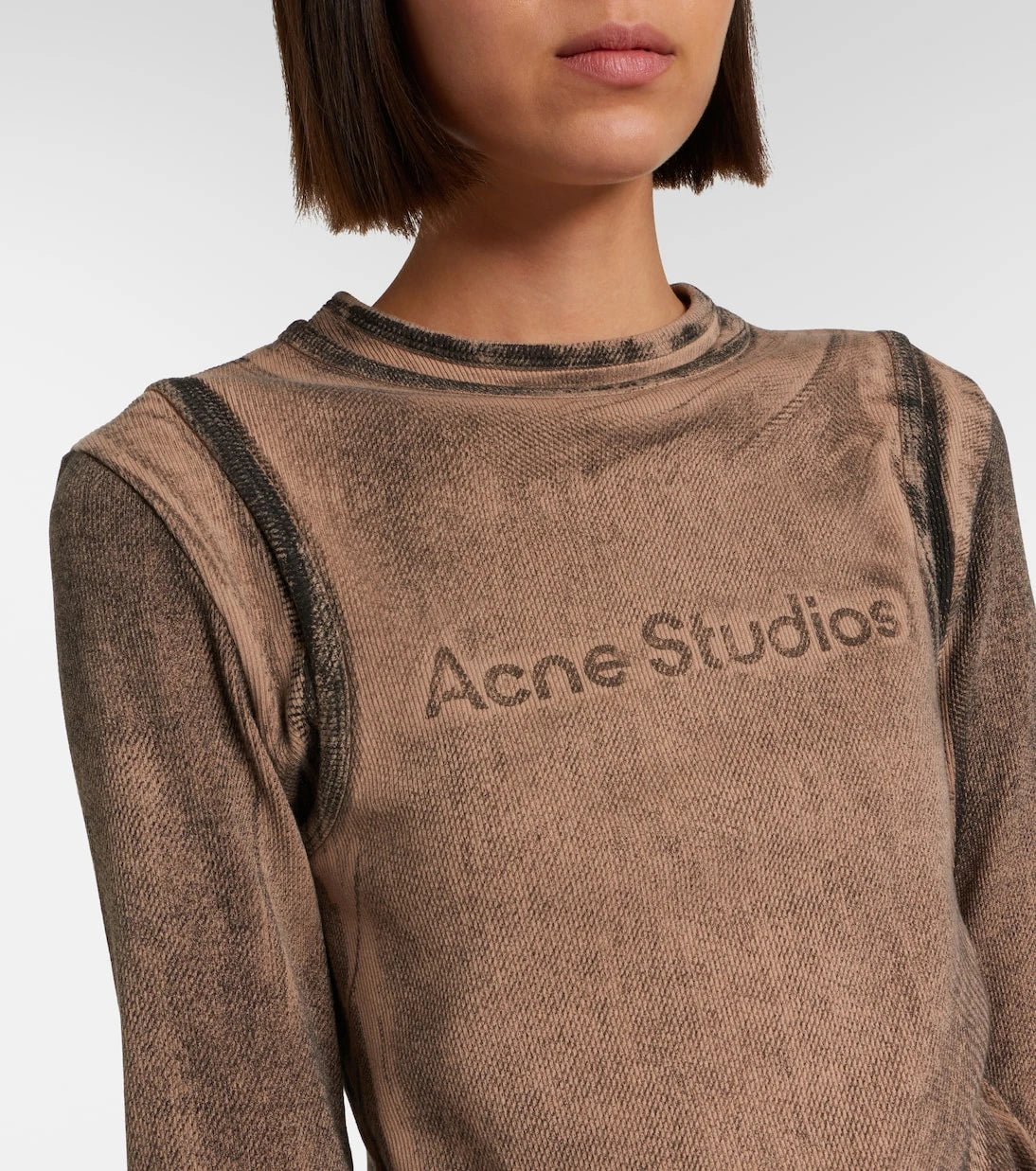 Acne Studios - Printed cotton-blend T-shirt
