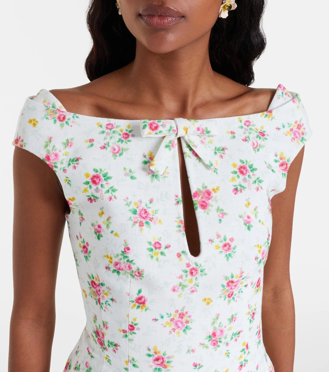 Shushu/Tong - Bow-detail floral top