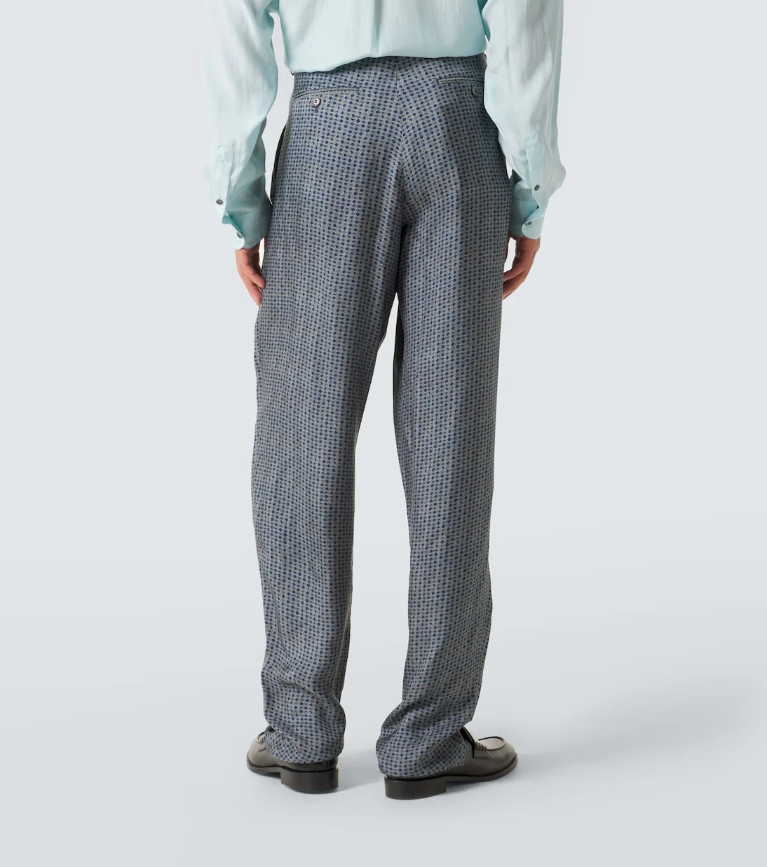 Giorgio Armani - Pleated printed tapered pants