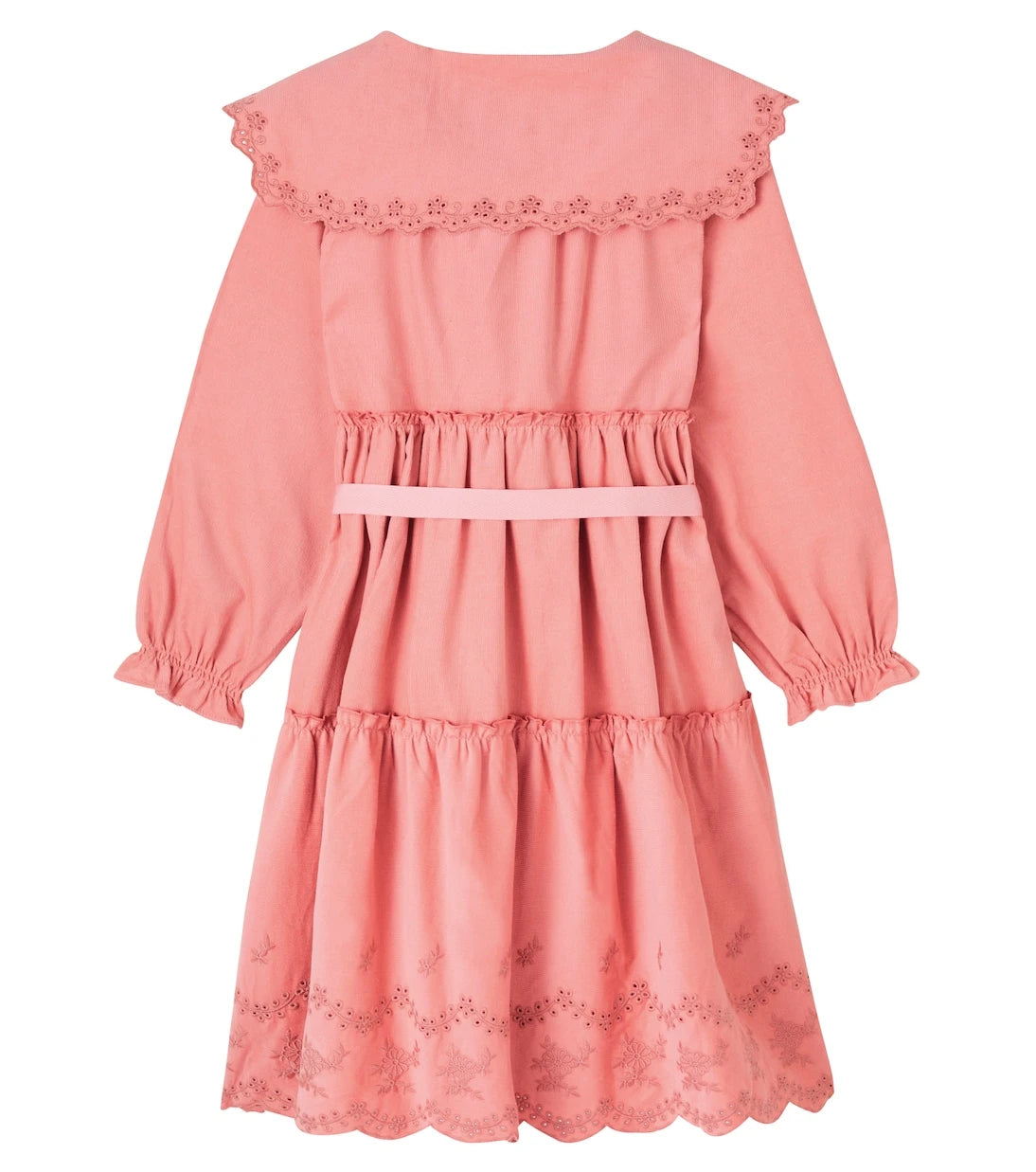 C'era Una Volta - Manola belted embroidered cotton dress