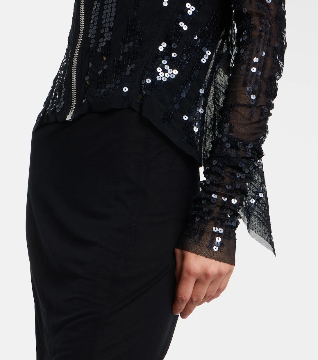 Rick Owens - Gary sequined tulle jacket