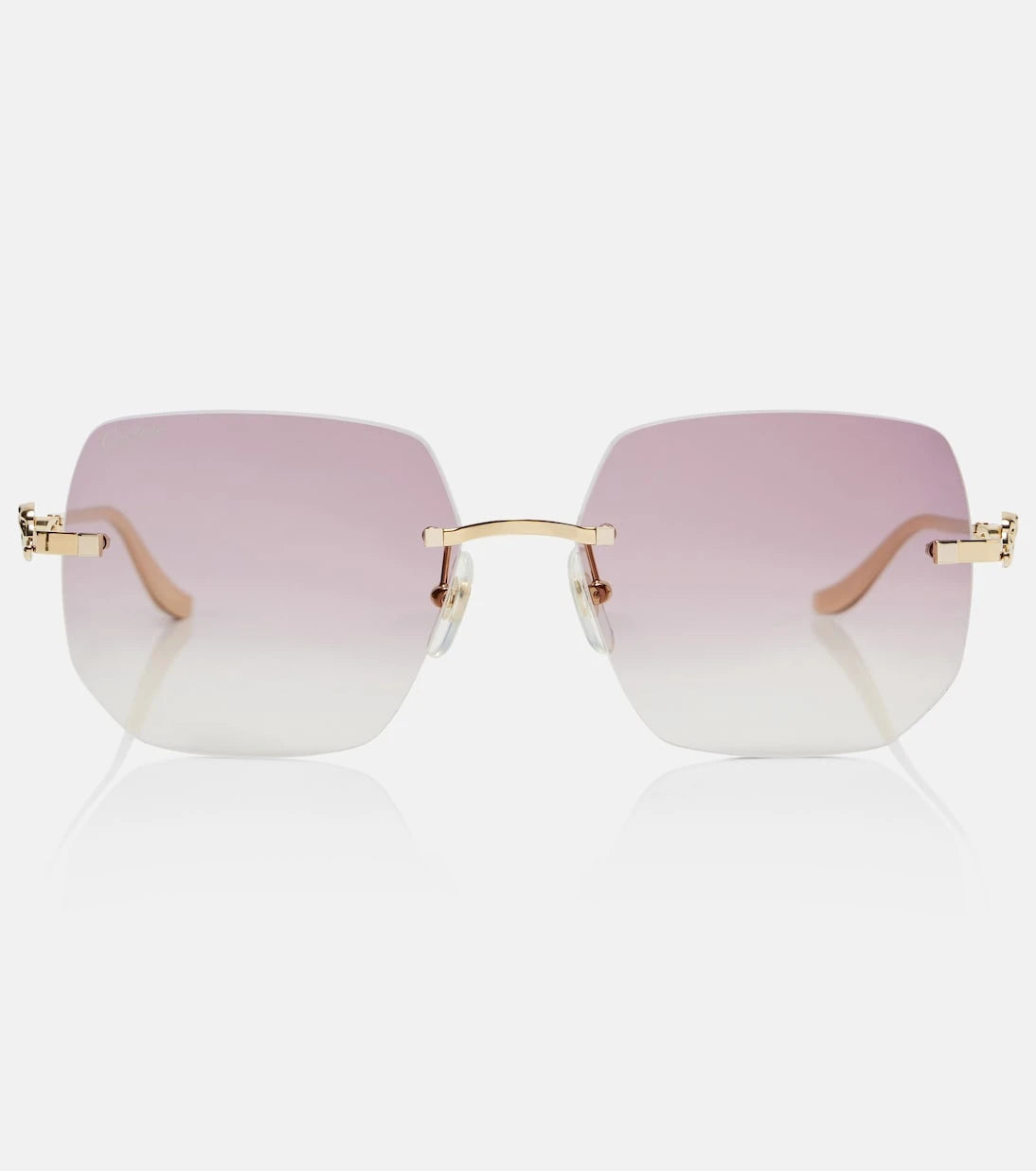 مجموعة نظارات كارتييه - نظارة شمسية Panthère De Cartier مربعة
