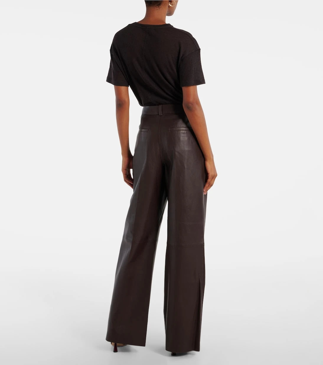 Zimmermann - Illustration leather wide-leg pants