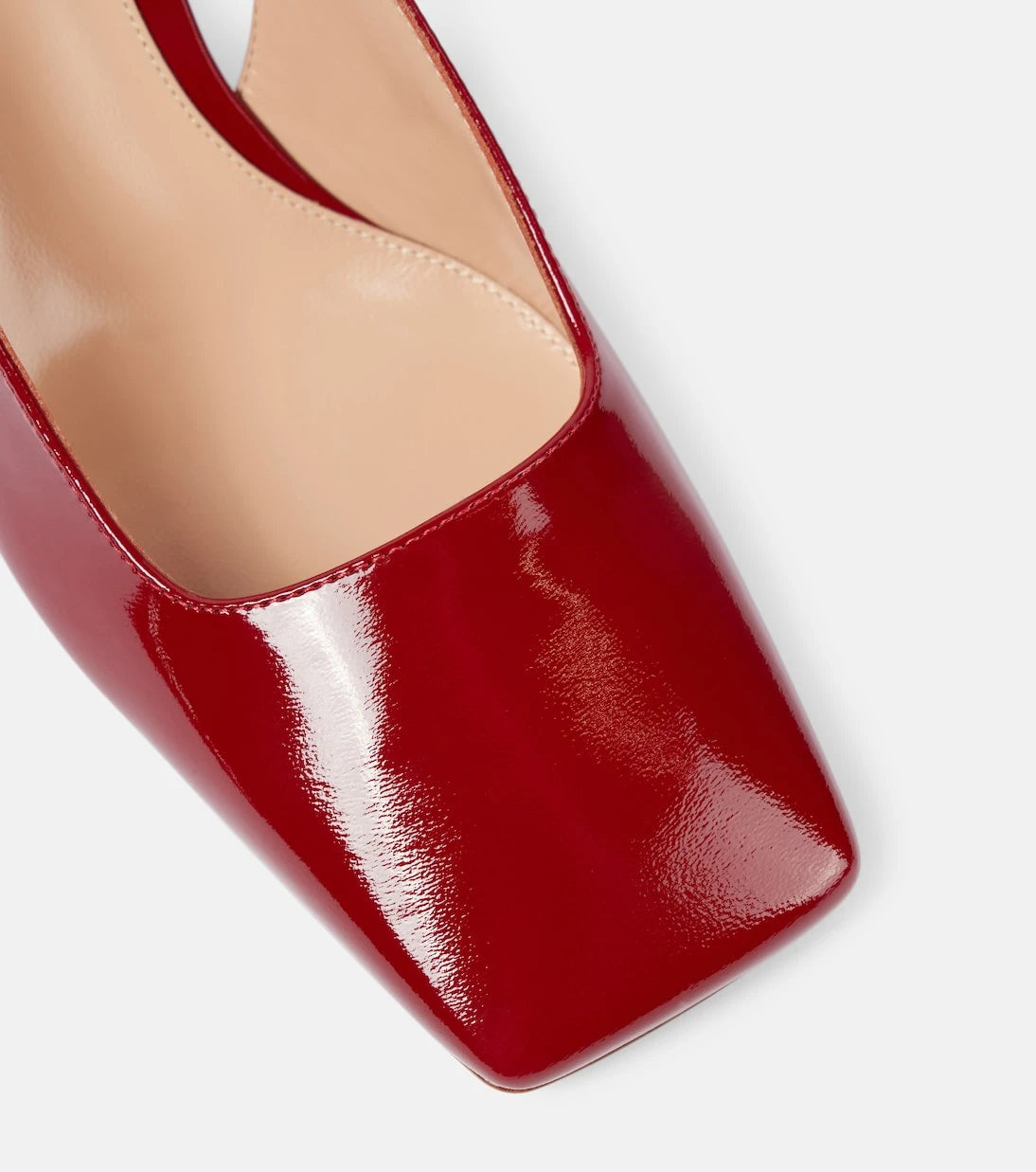 Gianvito Rossi - Freeda patent leather slingback pumps