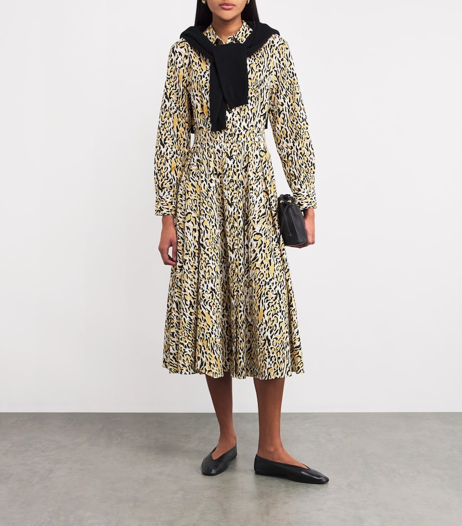 Leopard Print Midi Dress
