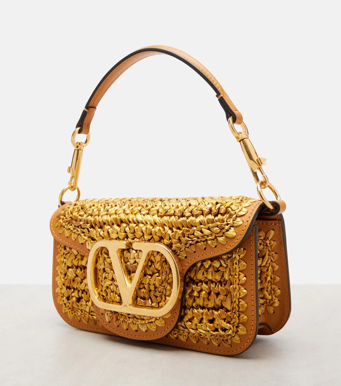 Valentino Garavani - Locò Small crochet shoulder bag