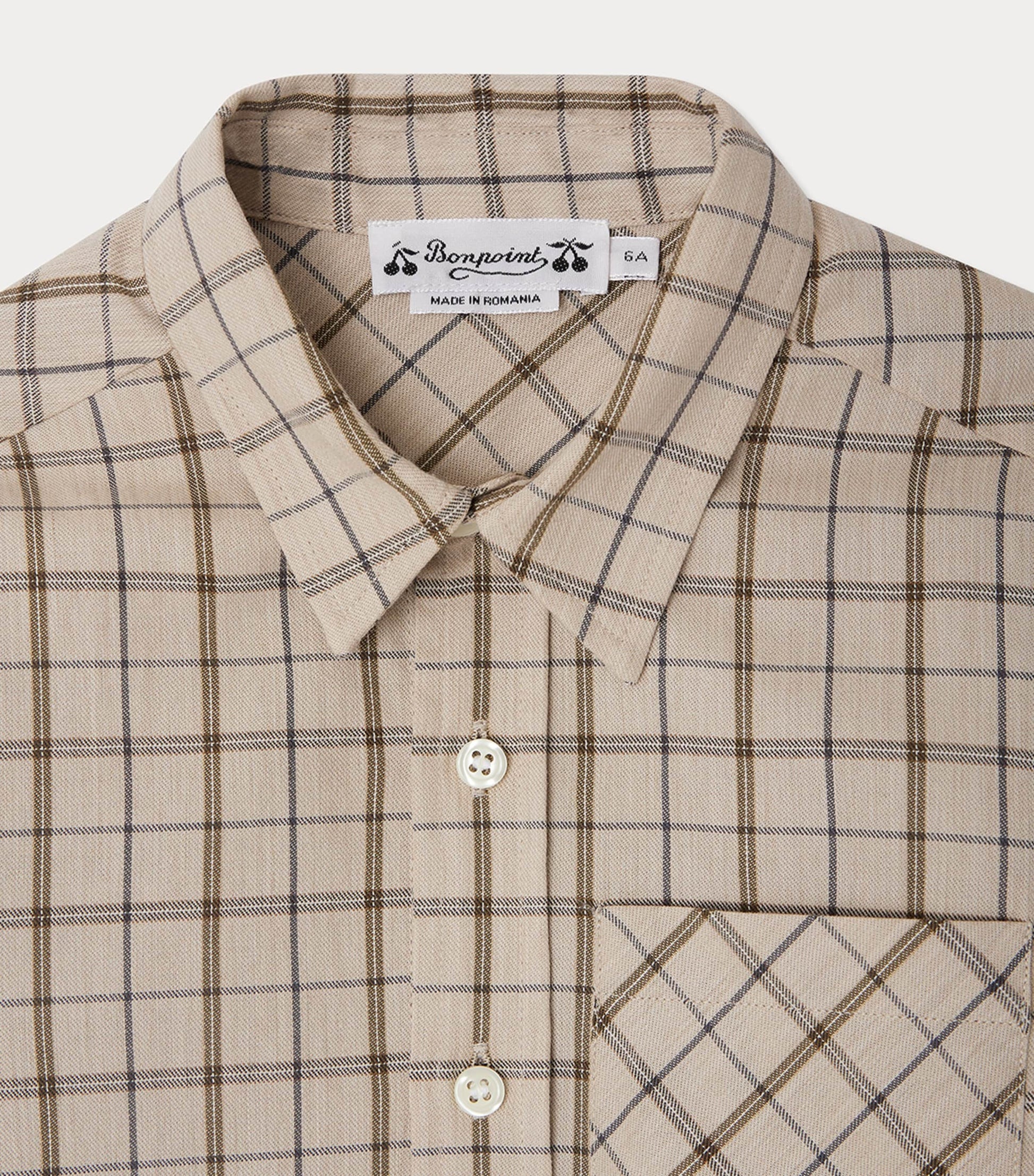Cotton-Wool Check Shirt (4-14 Years)