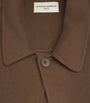 Officine Generale Brown Wool Overshirt