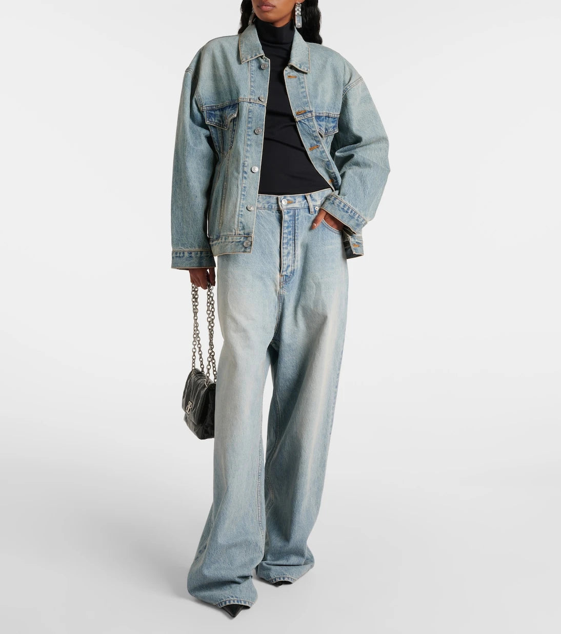 Balenciaga - Mid-rise wide-leg jeans