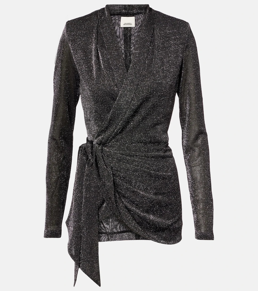 Isabel Marant - Cinay lamé wrap top