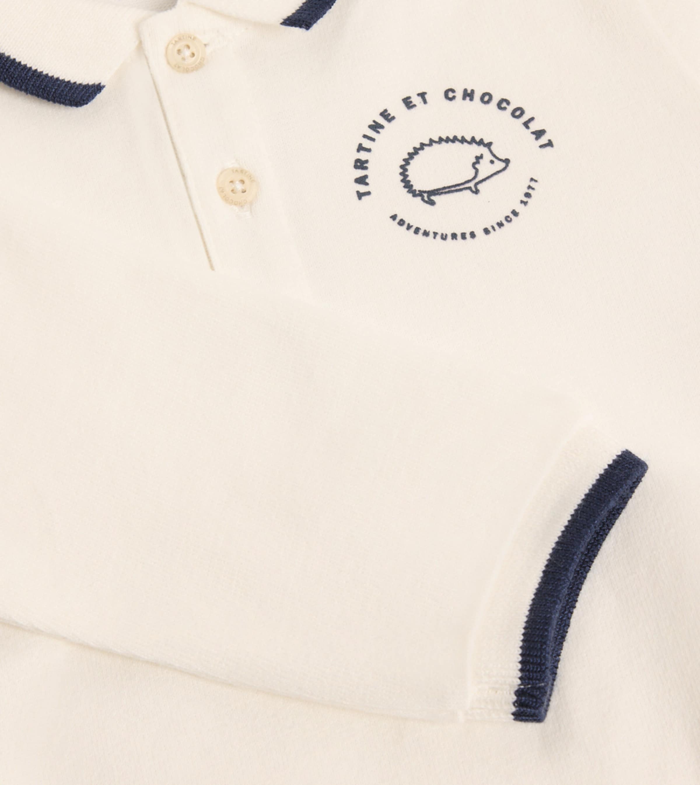 Tartine et Chocolat Cotton Embroidered Polo Shirt (3 Months-4 Years)