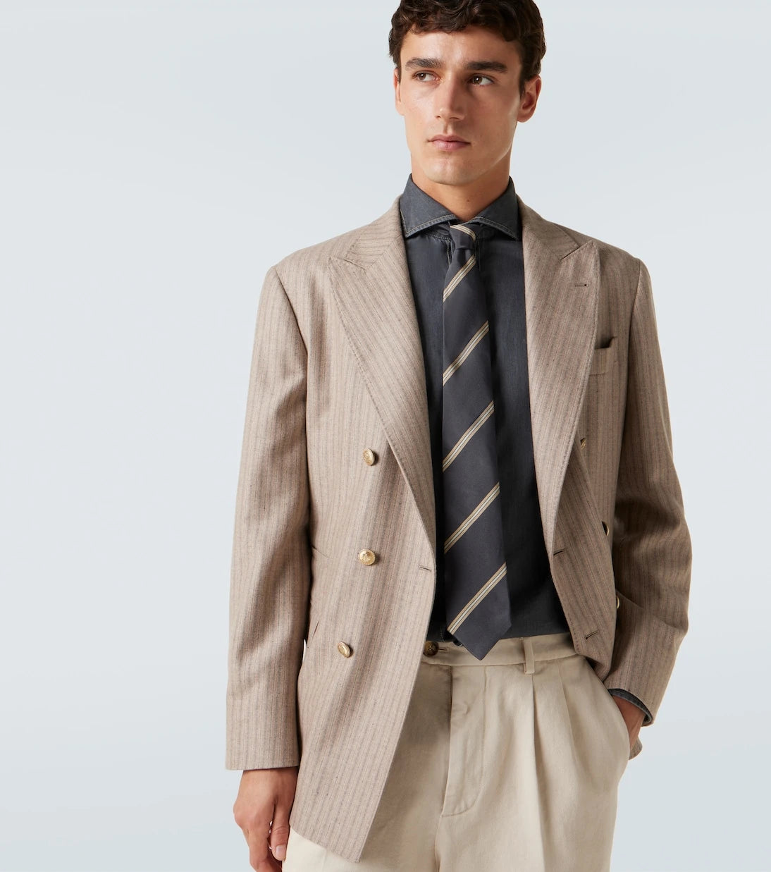 Brunello Cucinelli - Striped silk tie
