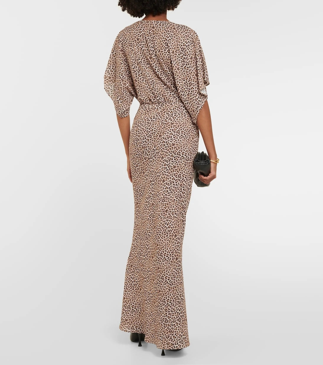 Norma Kamali - Obie leopard-print georgette gown