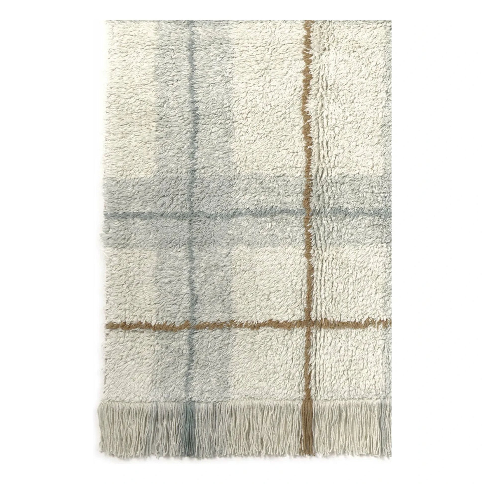 Lorena Canals - Tartan rug  | Ice Blue