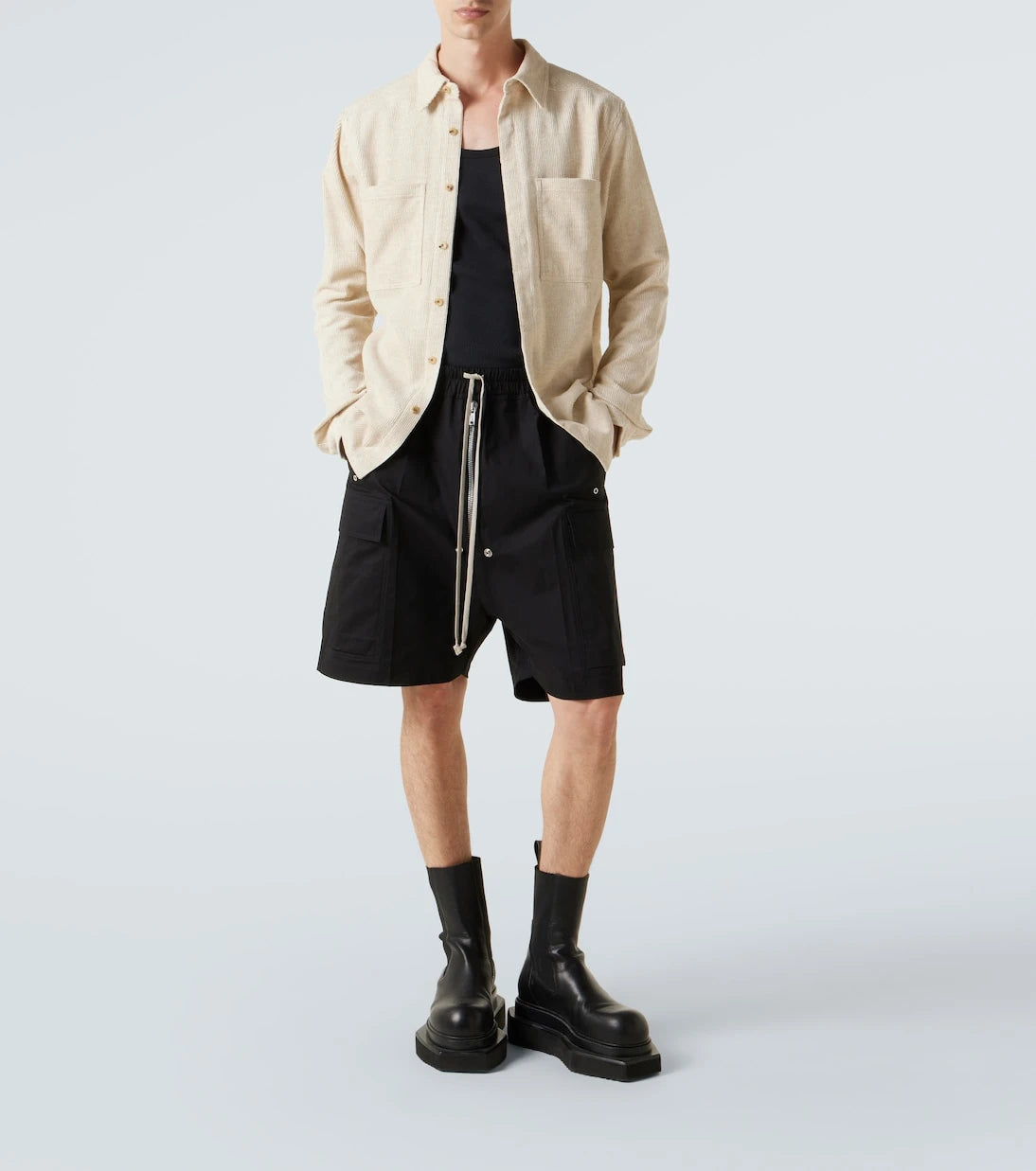 Rick Owens - Cotton and linen corduroy overshirt