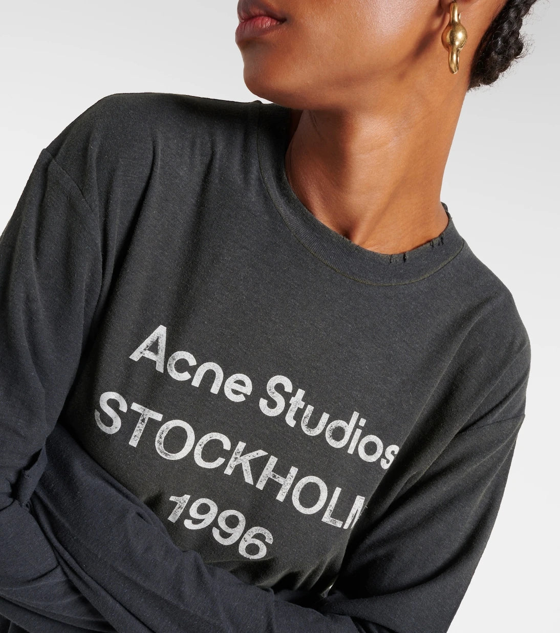 Acne Studios - Logo cotton-blend top