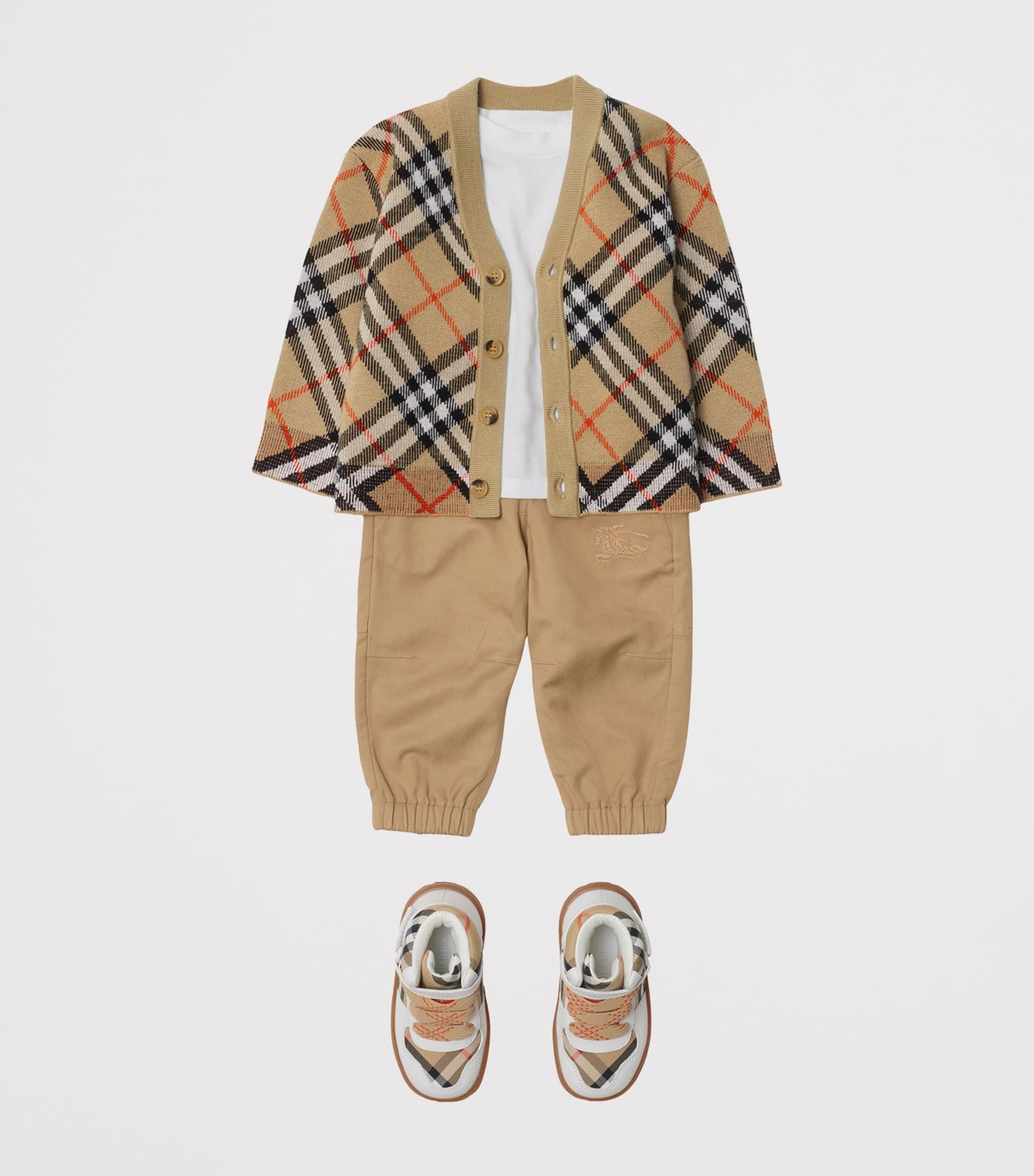 Burberry Kids Wool Check Cardigan (6-24 Months)
