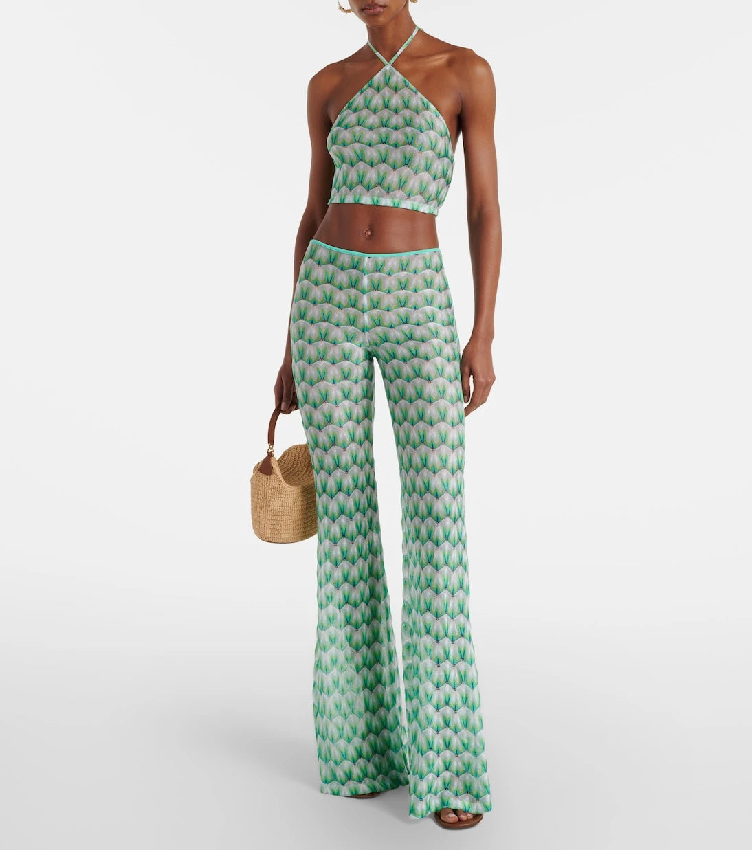 Missoni - Halterneck crop top