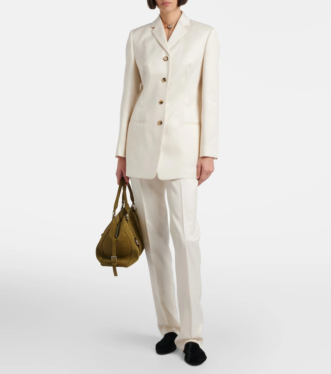 Christen - Elipse calf hair mules