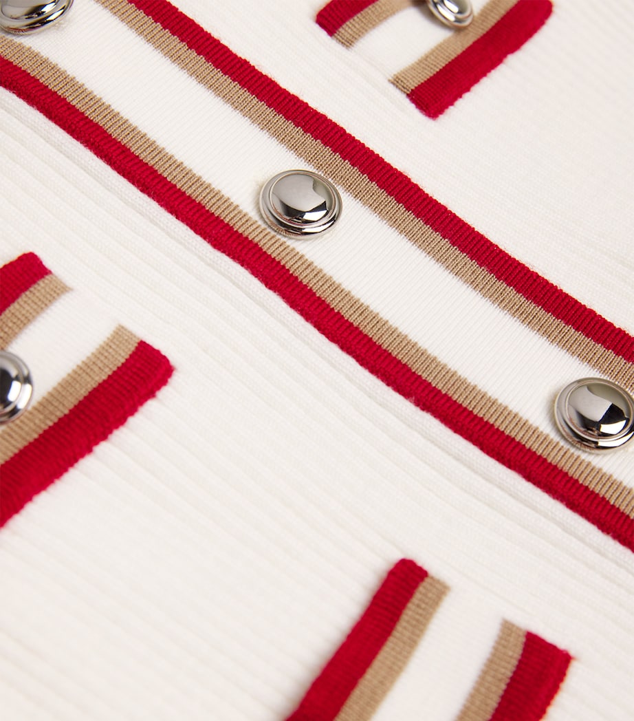 Virgin Wool Mini Shirt Dress 9054 WHITE