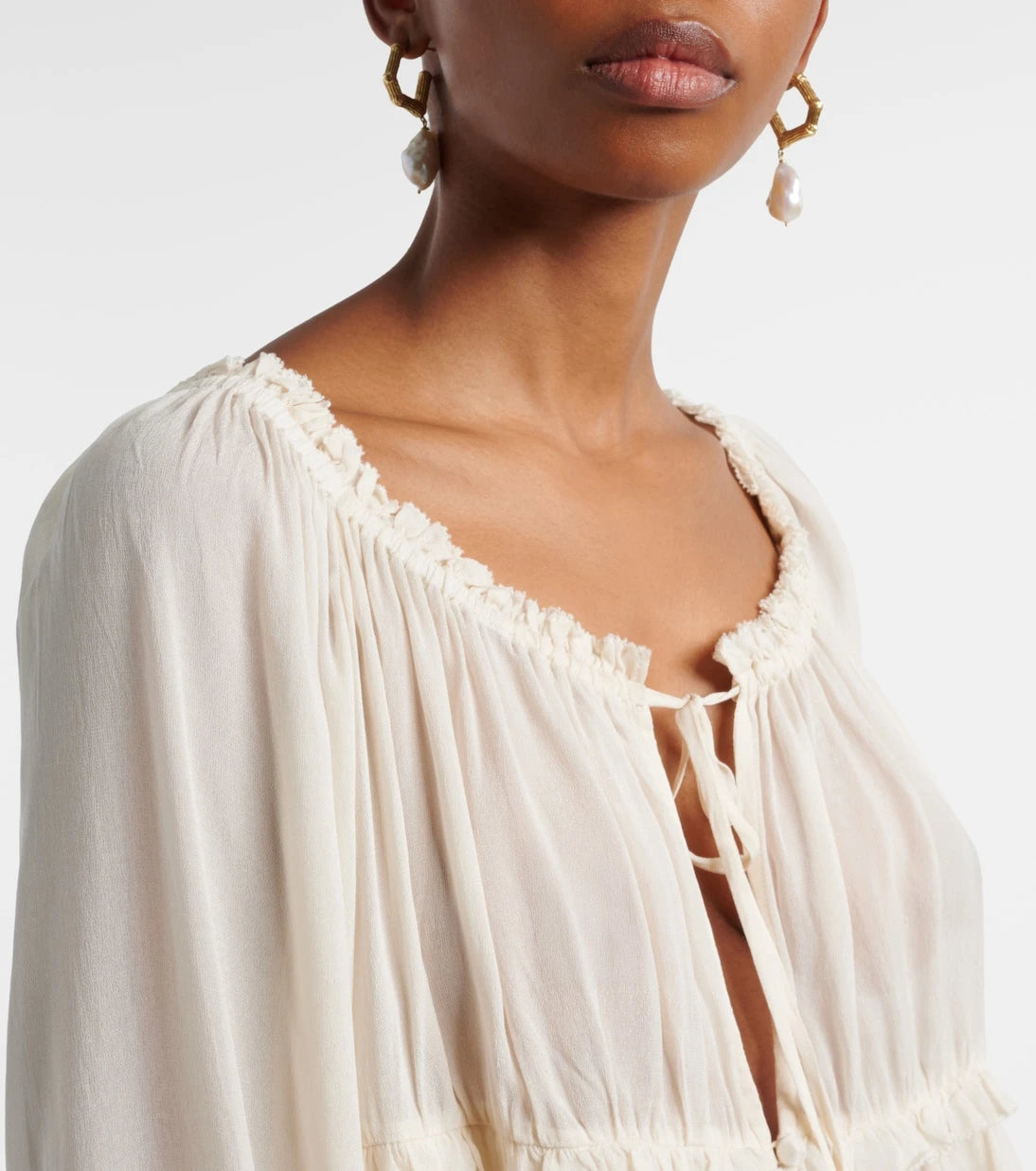 Poupette St Barth - Moon ruffled blouse