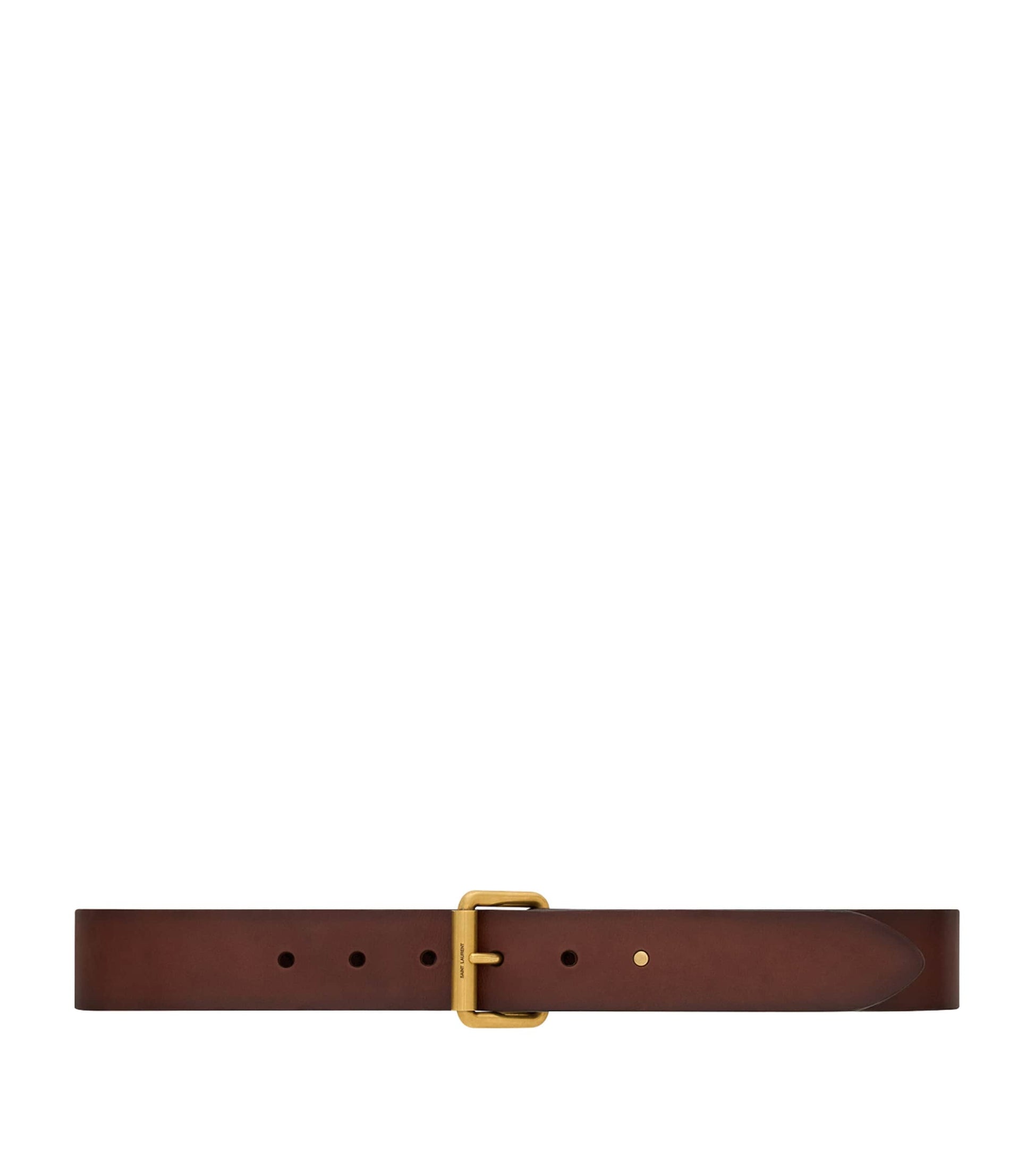 Brown Leather Motorcycle Belt