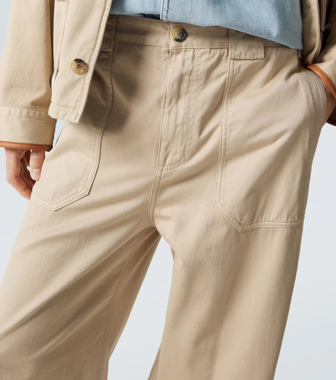 Loewe - Paula's Ibiza cotton canvas straight pants