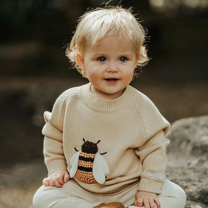 Donsje Valenthe Sweater Bee Bebek Pamuklu Kazak