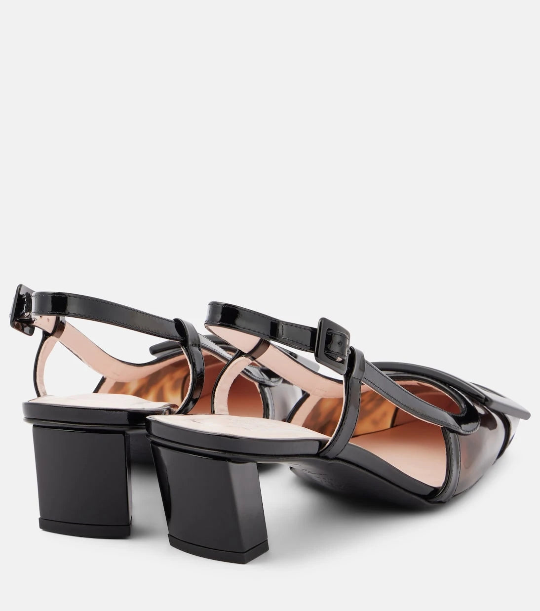Roger Vivier - Belle Vivier 45 patent leather slingback pumps