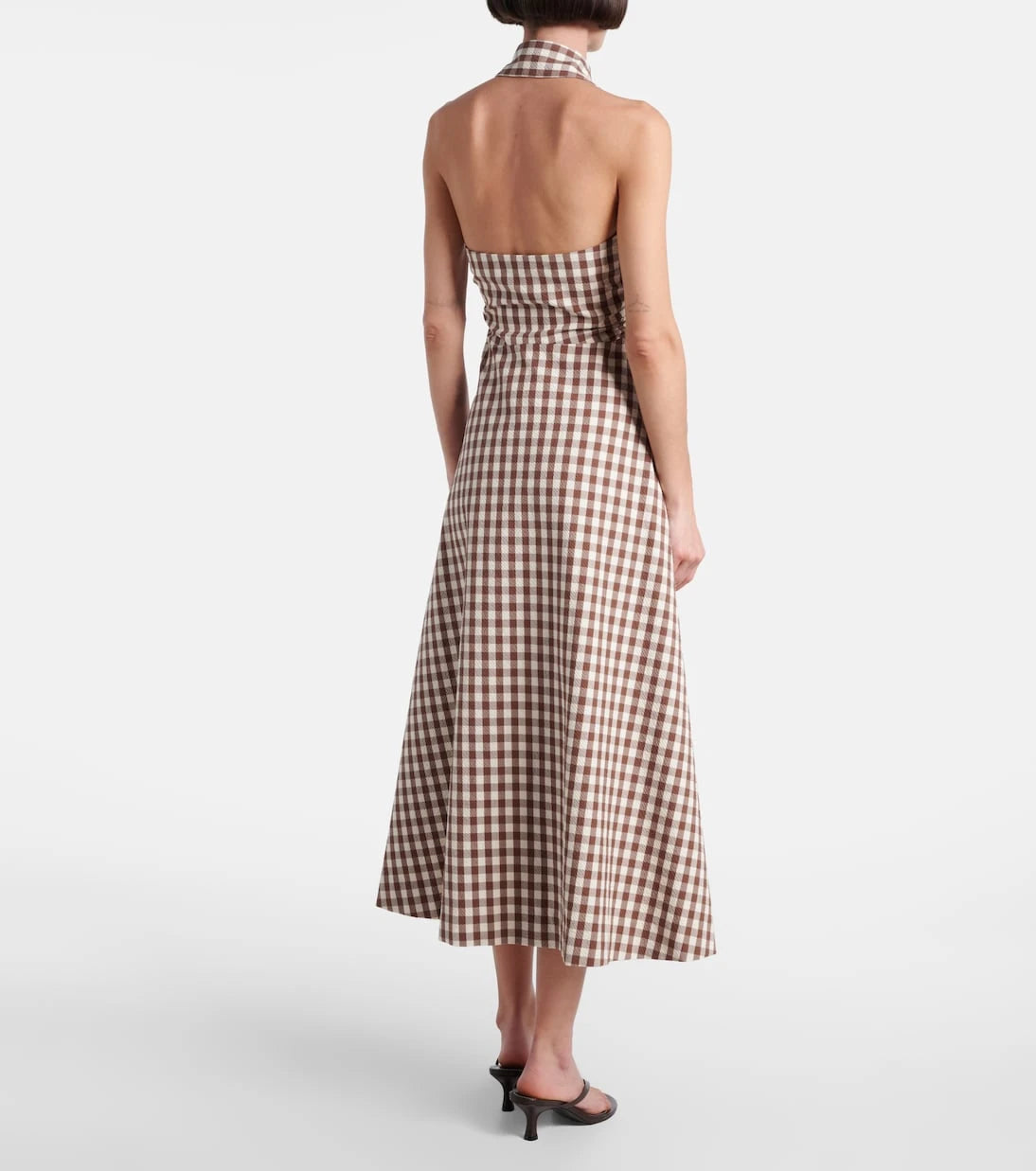 Veronica Beard - Mackey gingham seersucker midi dress