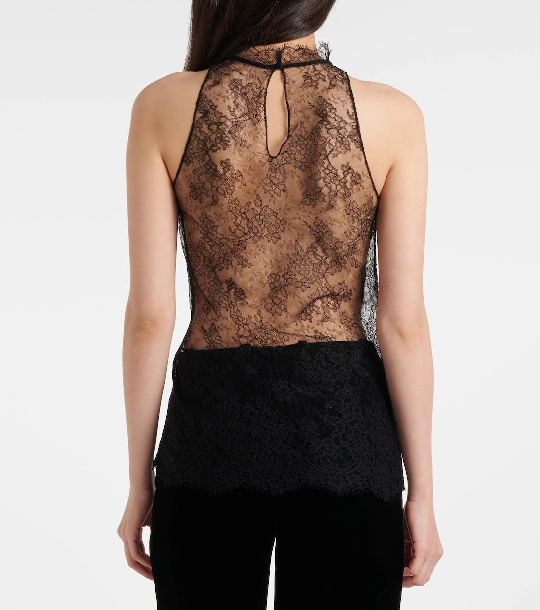 McQueen - Floral lace top