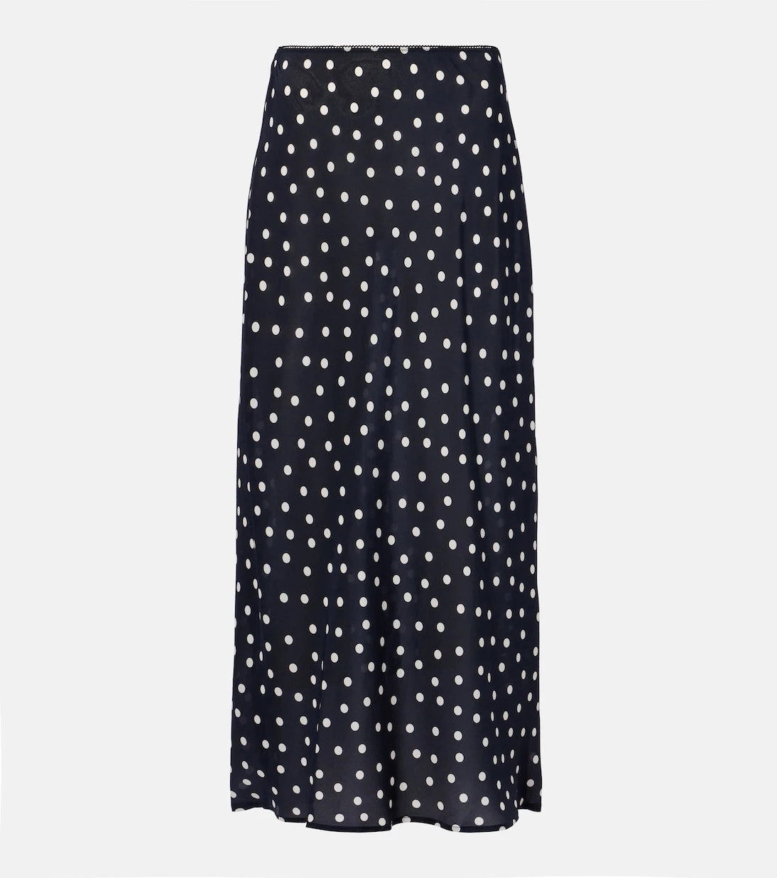 Rixo - Ardith polka-dot silk midi skirt