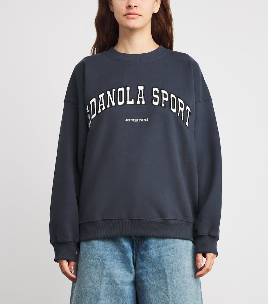 Organic Cotton Logo Sweatshirt MIDNIGHT BLUE