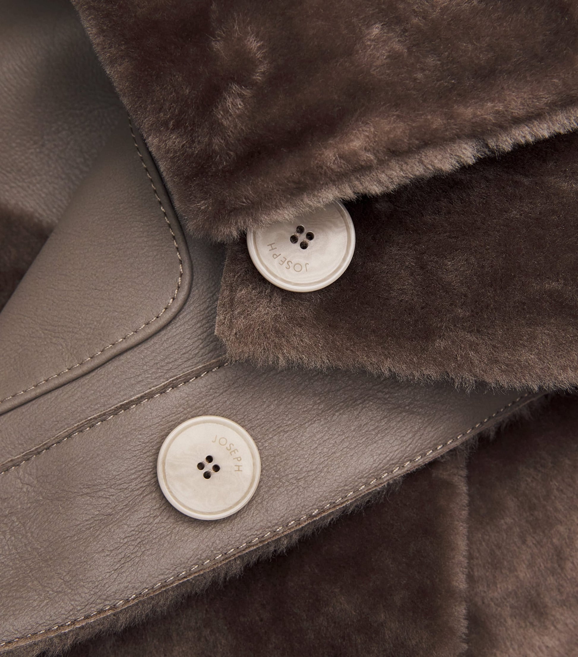 Joseph Brown Shearling Reversible Alloway Jacket
