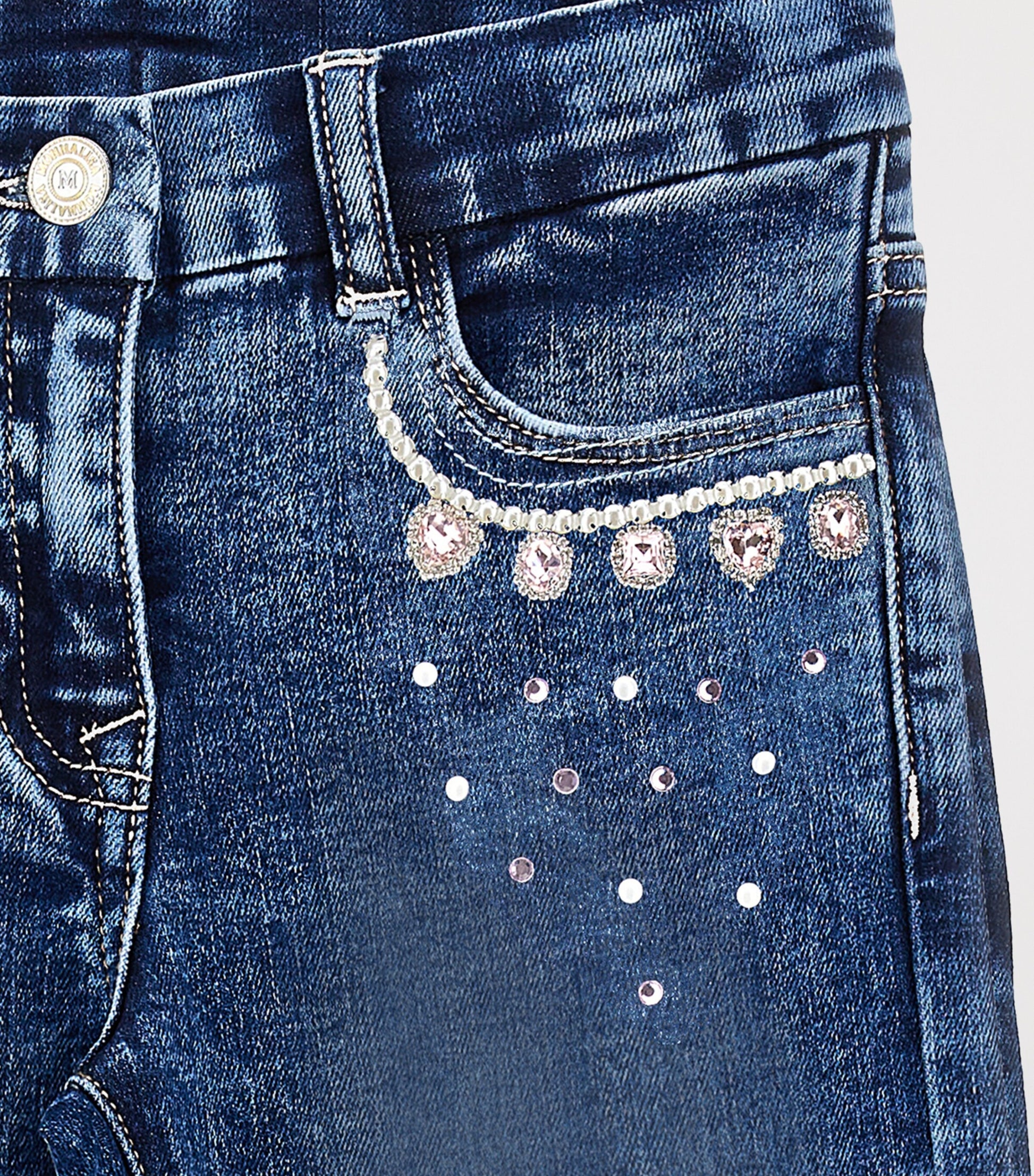 Embellished-Detail Flared Jeans (2-12 Years)