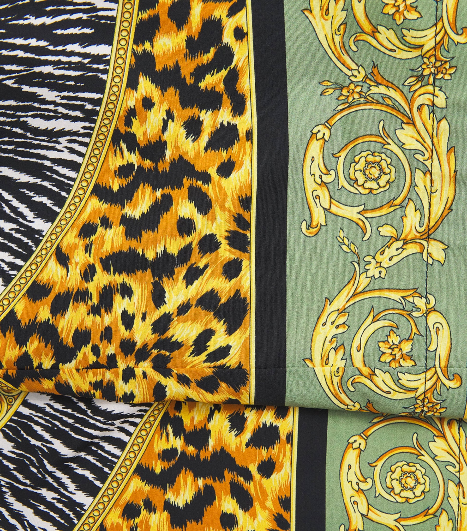 Versace Kids Cotton Poplin Wild Cats Shorts (6-14 Years)