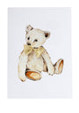 Sophie Brabbins Teddy Bear with Ribbon A4 Print