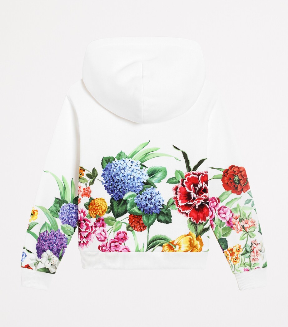 Dolce & Gabbana Kids Cotton Floral Hoodie (8-12+ Years)