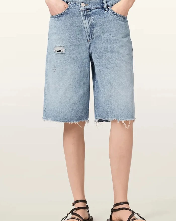AllSaints Kadın Denim Kısa Şort AKI