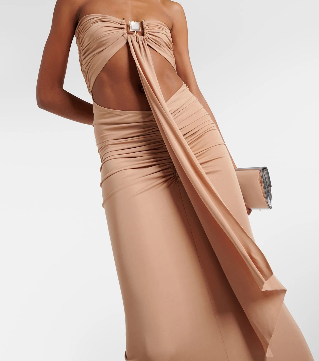 Christopher Esber - Bezel Quartz sash maxi dress