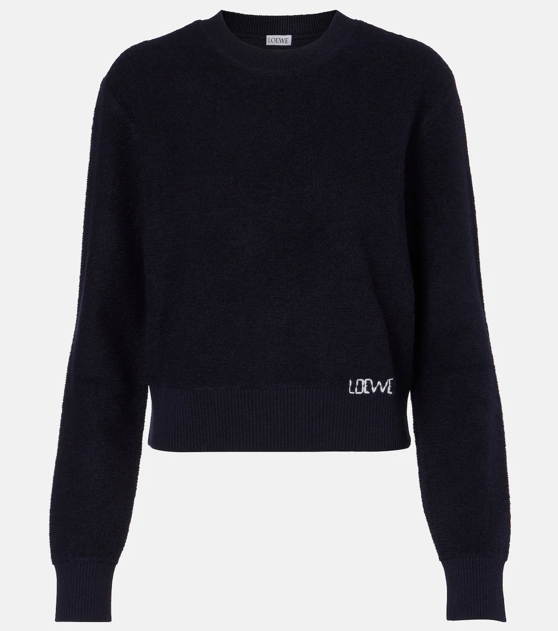 Loewe - Logo embroidered wool sweater